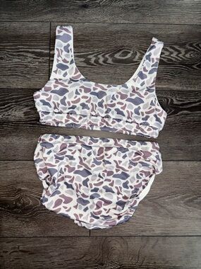 Women’s Large SHEIN Camouflage 2 Piece Bathing Suit NWOT